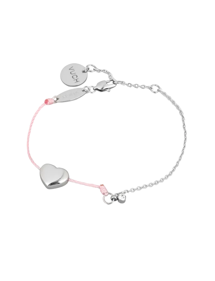 Karkötő Shiny Heart Pink