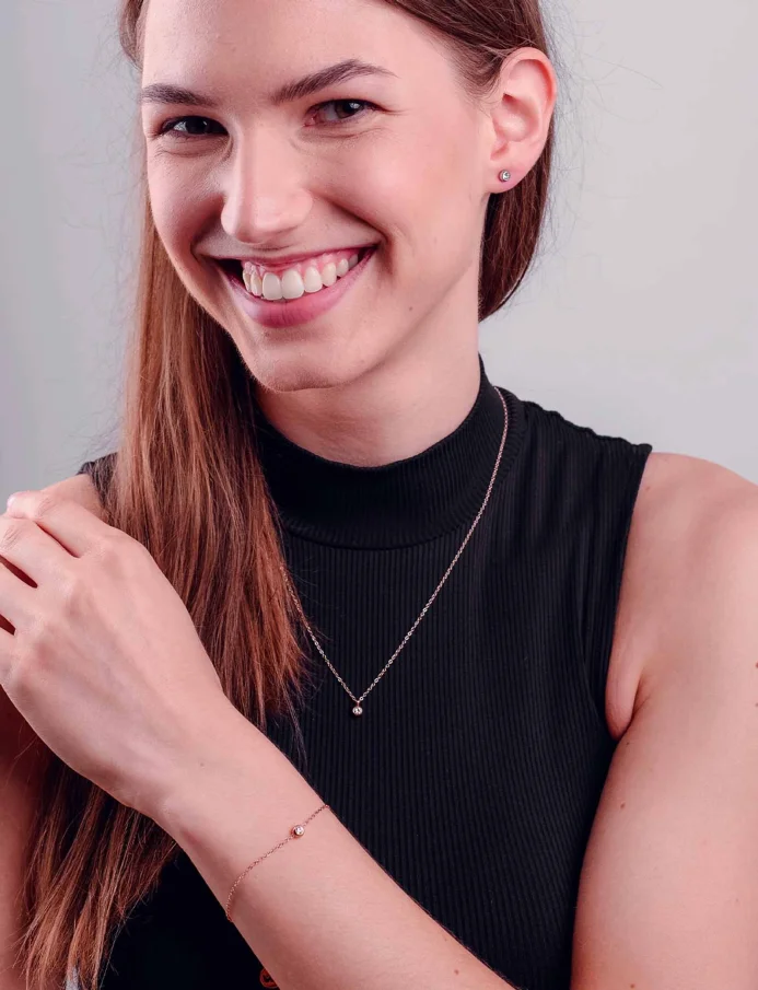 Karkötő Gem Rose Gold