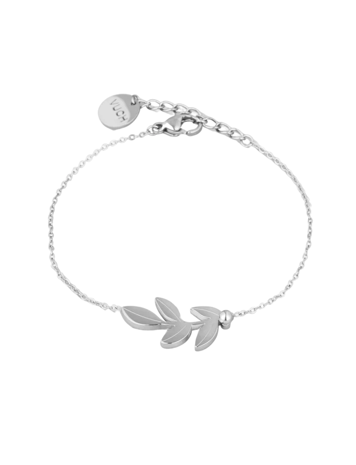 Karkötő Little Leaf Silver