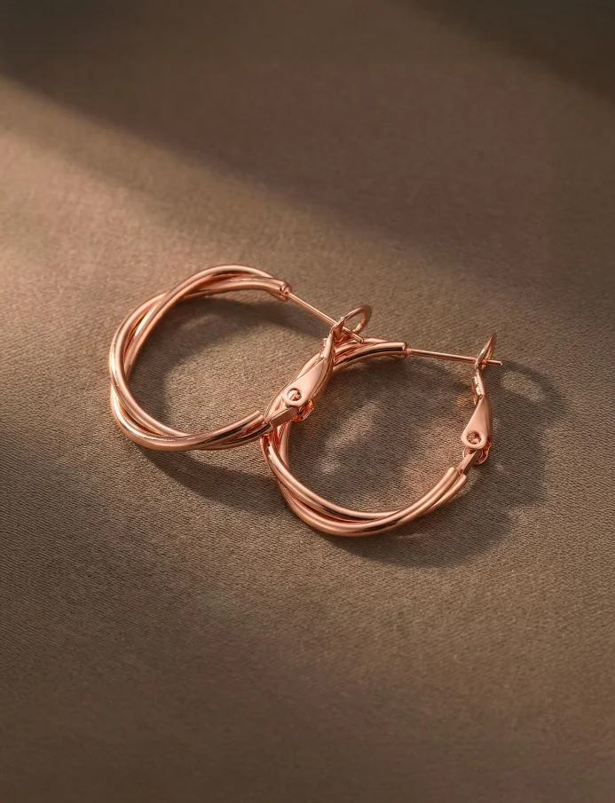 Fülbevaló Aster Rose Gold