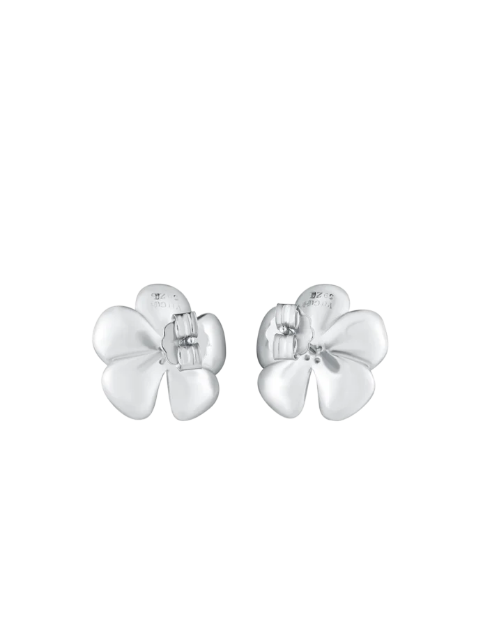 Fülbevaló Floret Silver