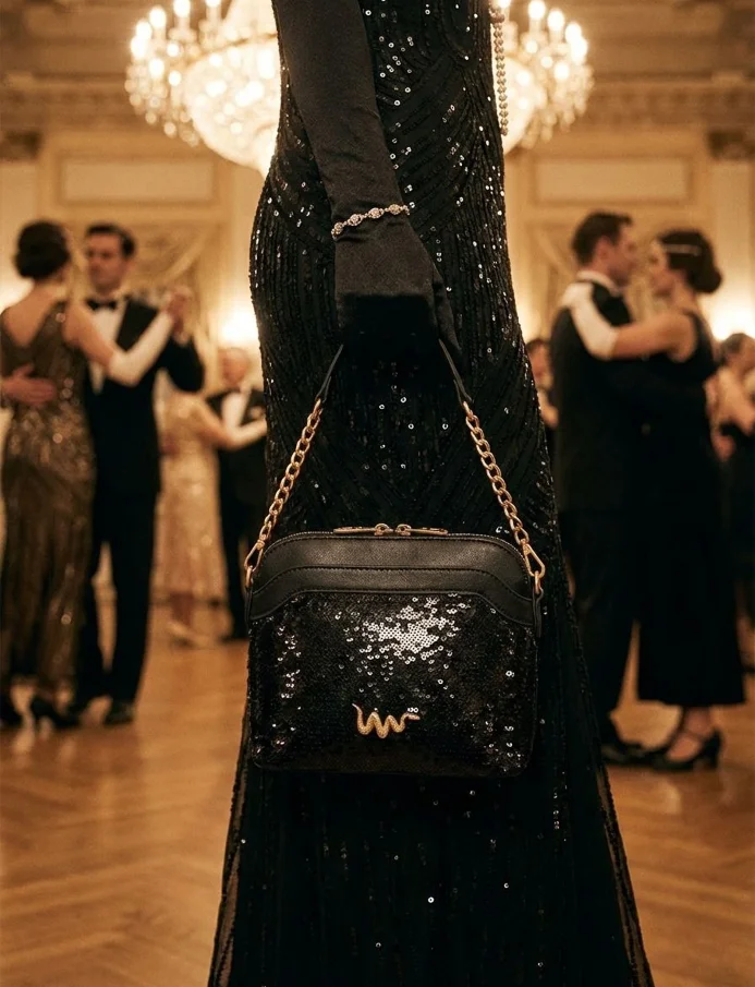 Fossy Sequin Mini Black