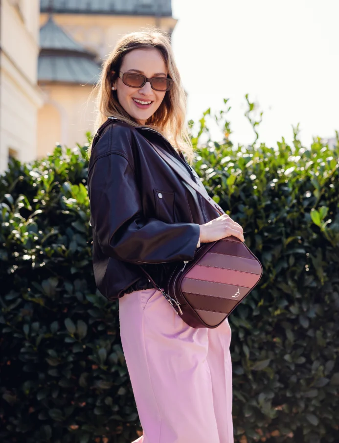 Massimo Striped Dark Wine