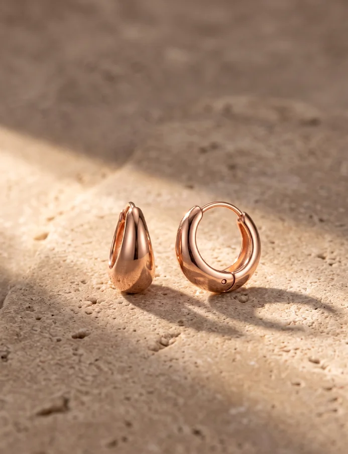 Fülbevaló Ringela Rose Gold