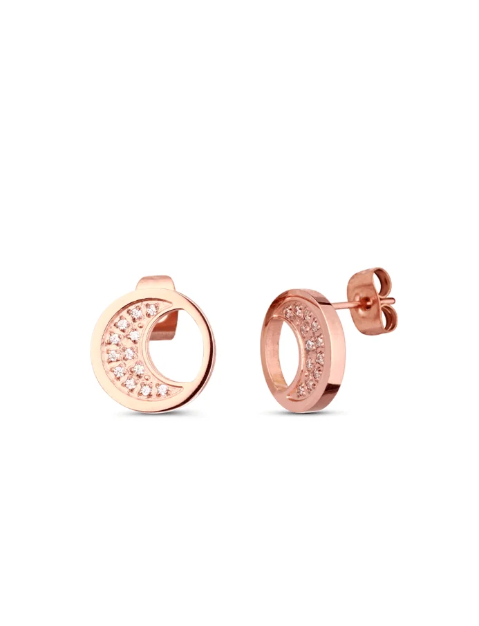 Fülbevaló Moon Rose Gold