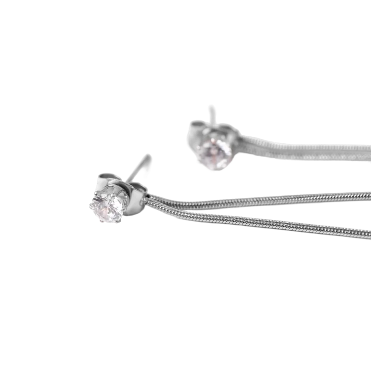 Fülbevaló Bowy Silver