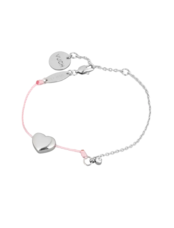 Karkötő Shiny Heart Pink