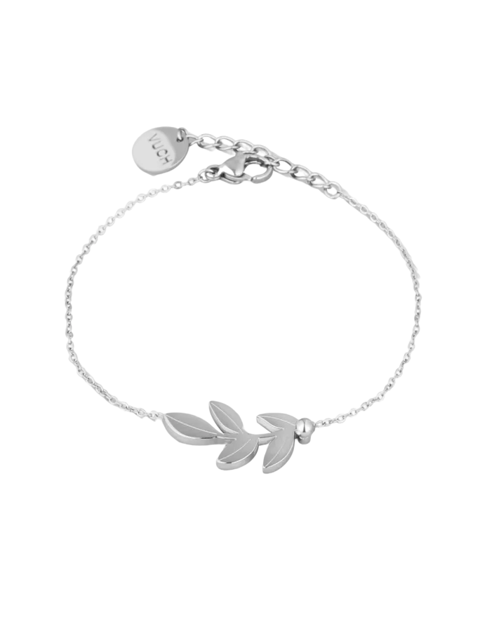 Karkötő Little Leaf Silver