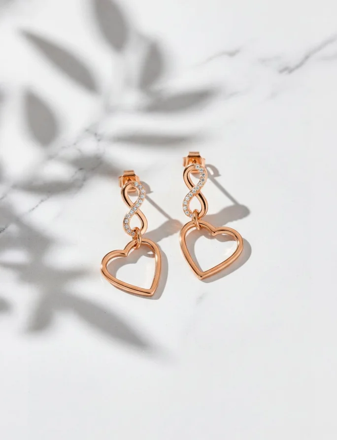 Fülbevaló Resita Rose Gold