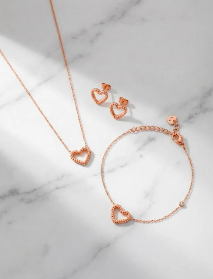 Fülbevaló Arisca Rose Gold