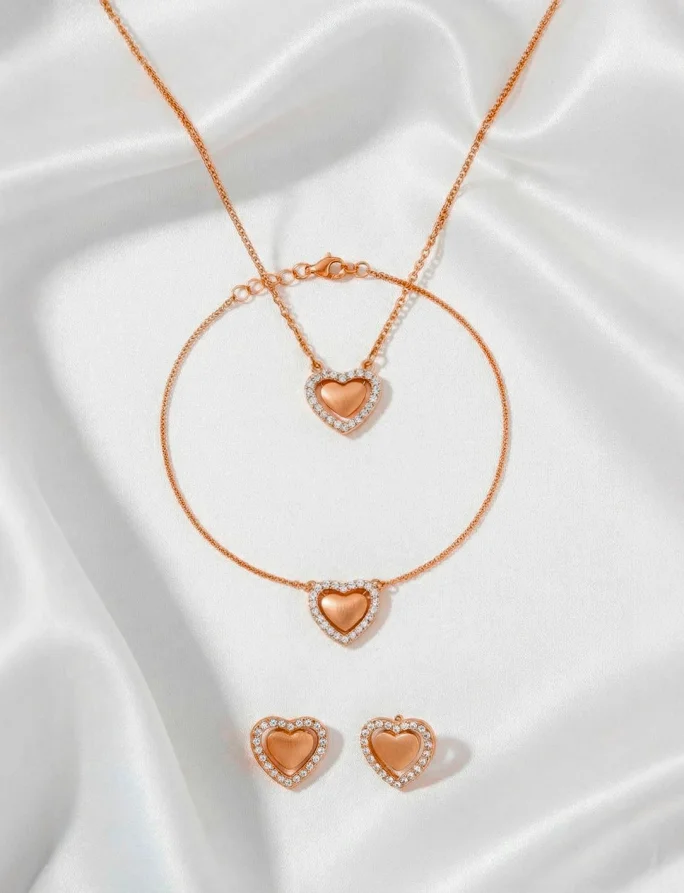 Fülbevaló Lunira Rose Gold