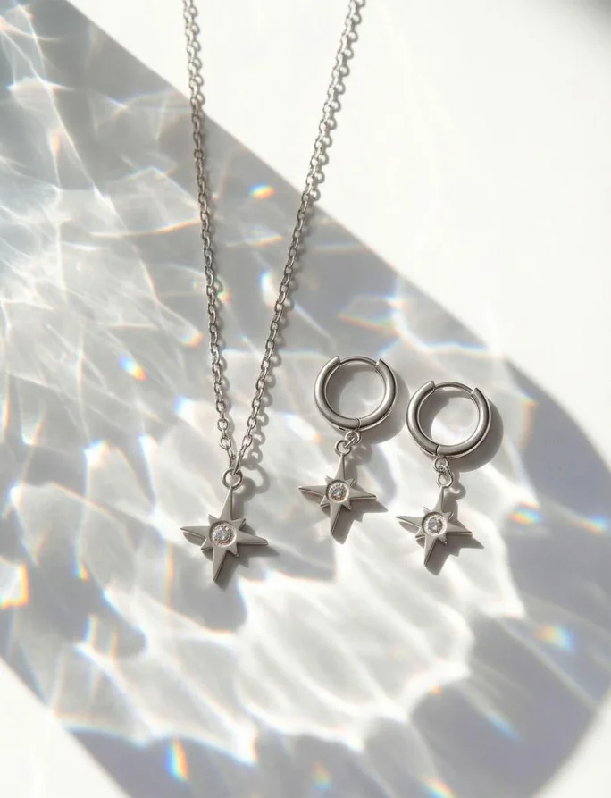 Fülbevaló Staria Silver