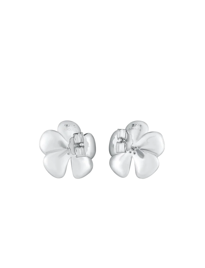 Fülbevaló Floret Silver