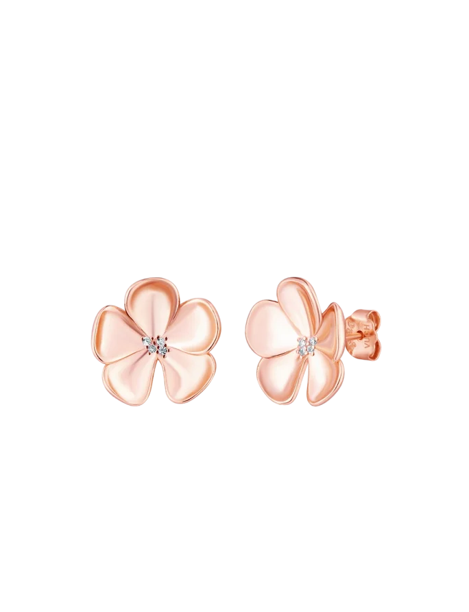 Fülbevaló Floret Rose Gold