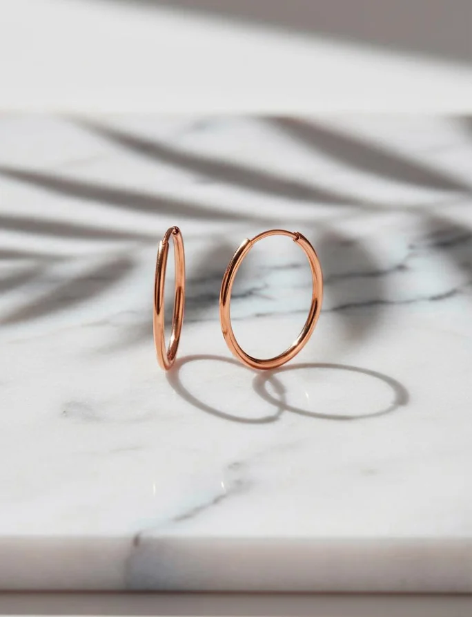 Fülbevaló Yetta Middle Rose Gold