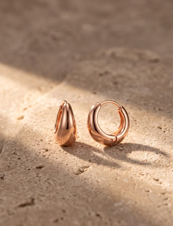 Fülbevaló Ringela Rose Gold