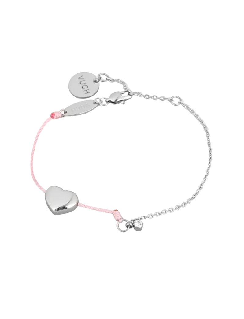 Karkötő Shiny Heart Pink