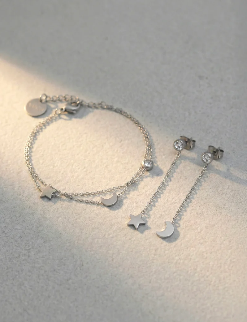 Fülbevaló Infinity Silver