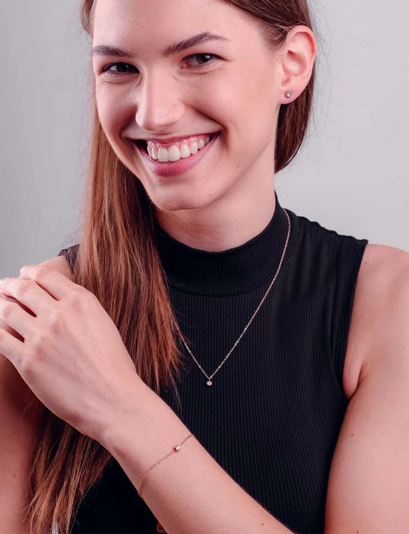 Fülbevaló Gem Rose Gold