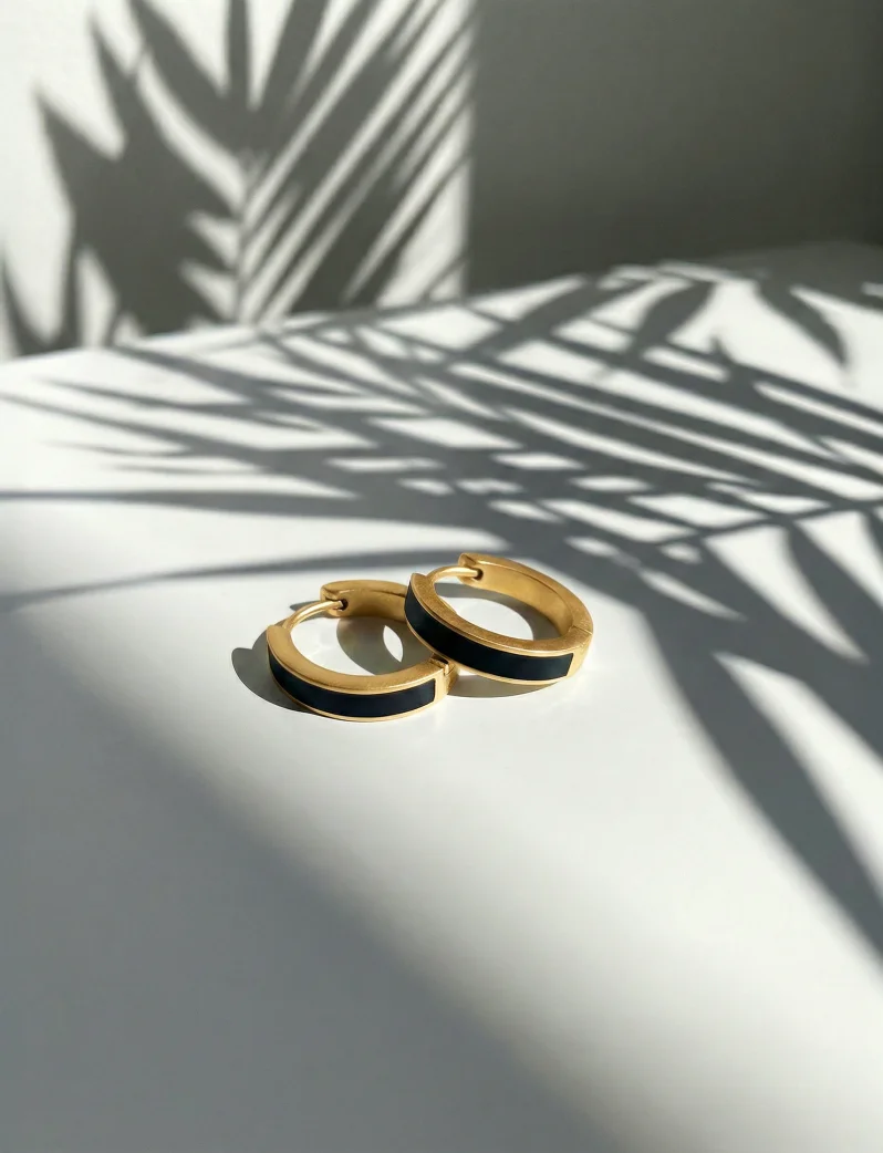 Fülbevaló Black Sara Gold