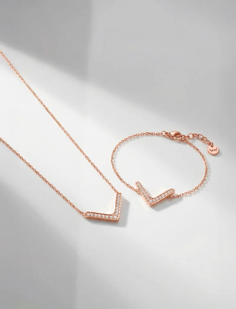 Nyaklánc Amelora Rose Gold