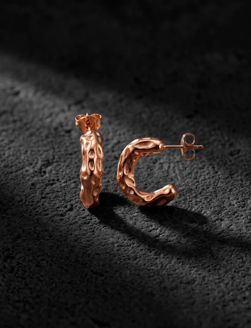 Fülbevaló Lyrae Rose Gold