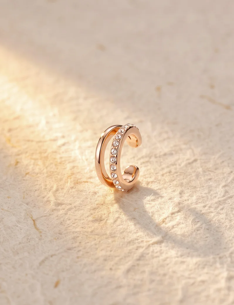 Fülbevaló Vein Rose Gold